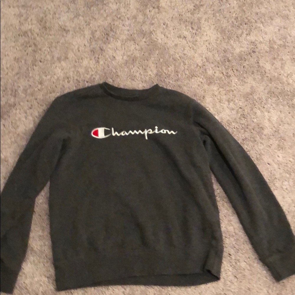 Dark Grey Champion Crewneck